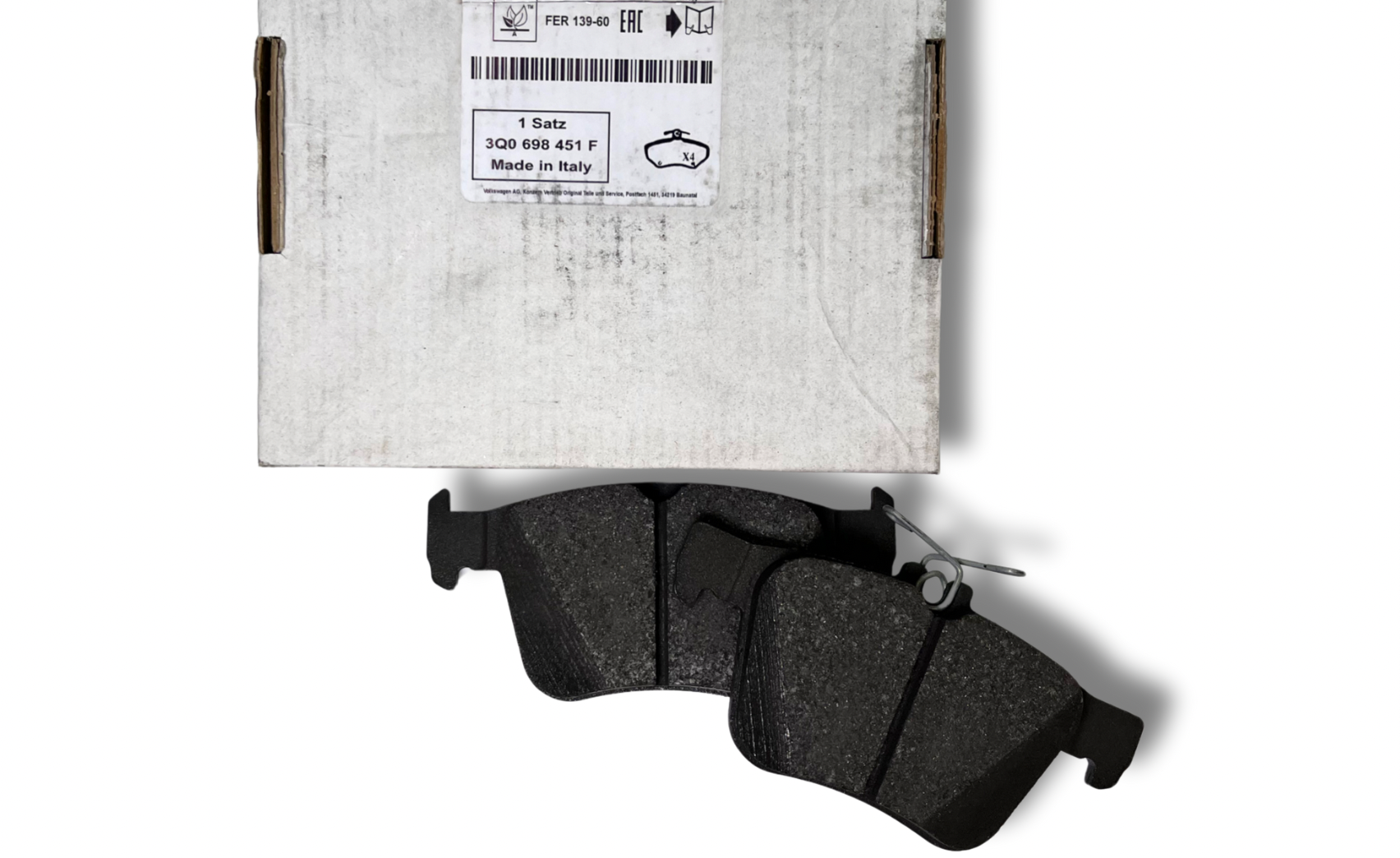 Колодки тормозов зад. (3Q0698451F)