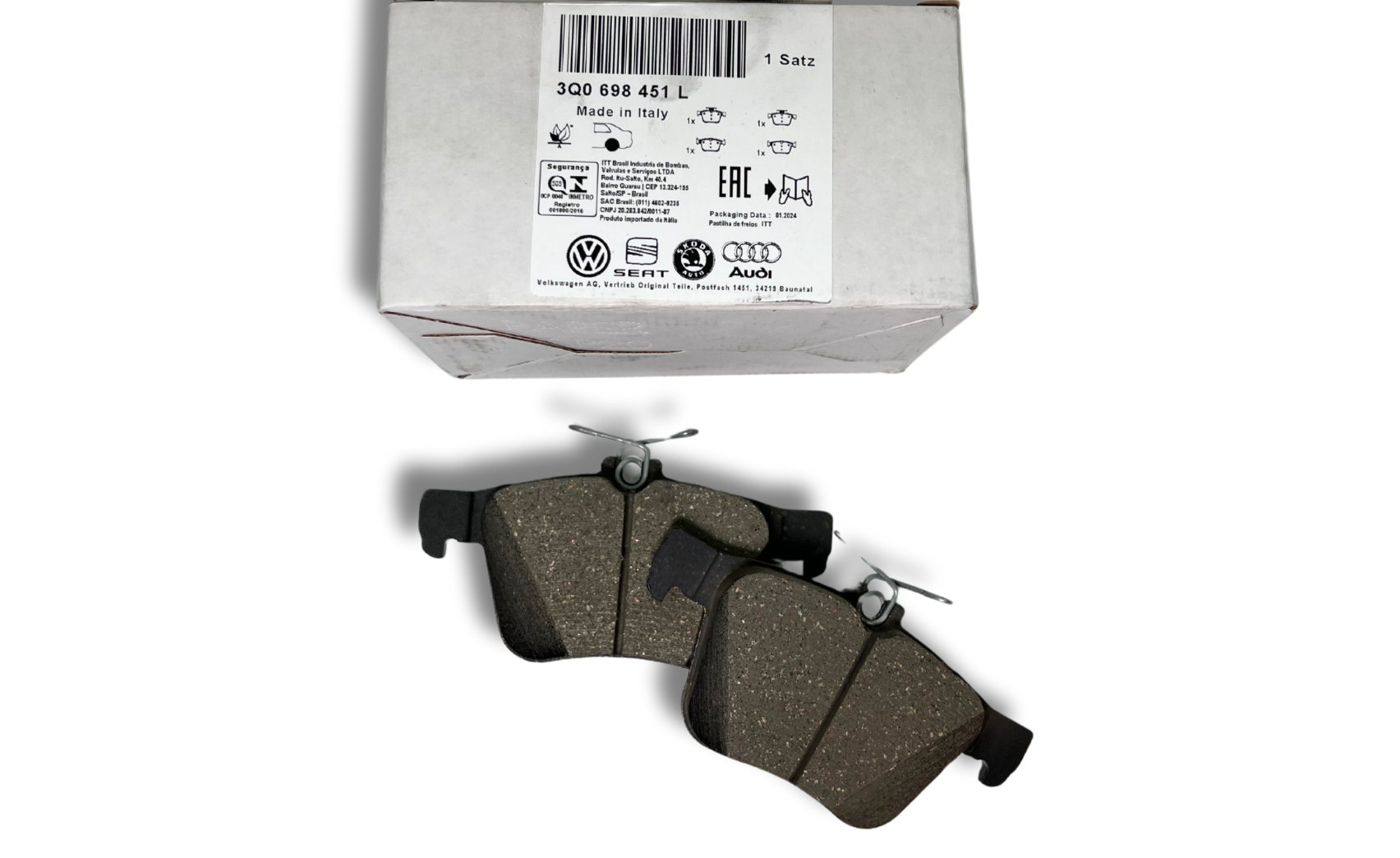 Колодки гальм зад. (3Q0698451L)