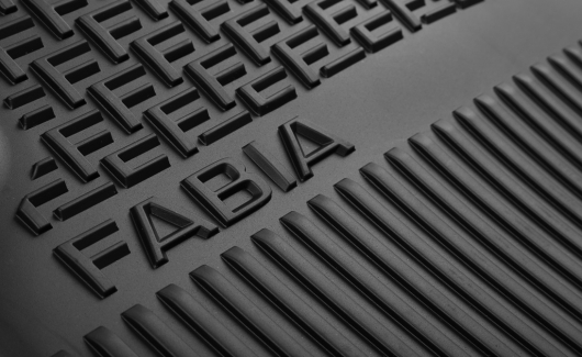 Коврик резиновый FABIA III задн (к-т, 2 шт.) (6V0061551) 2