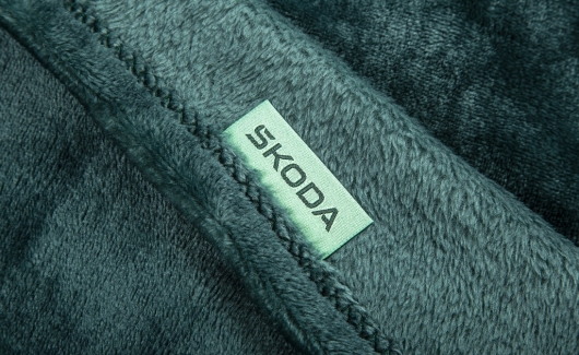 Ковдра SKODA emerald green (40*35->120*160см) (6U0084509) 5